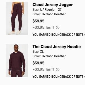 Fabletics Men's Joggers - Deep Maroon